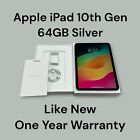New Apple iPad 10th Gen. 64GB, Wi-Fi, 10.9in - Silver Apple Warranty