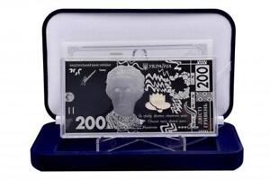 Ukraine 200 hryvnia 2021 UNC Souvenir silver banknote