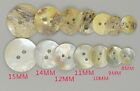 Choose Size and Quantity MOTHER OF PEARL 2-hole Natural Shell Craft Buttons