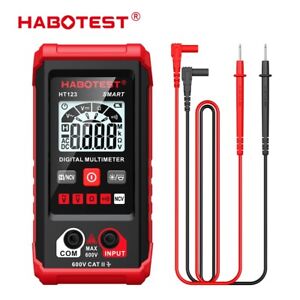 HABOTEST HT123 Digital Multimeter Ammeter Ohmmeter Volt AC DC Tester Leads Meter
