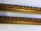 Picture Frame Moulding (Wood) 18Ft Total -Traditional Gold Finish - 1.125
