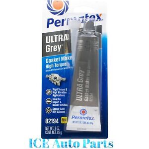 Permatex 82194 Ultra Grey Silicone Gasket Maker RTV 3oz Tube High Torque Rigid