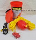 Marine Safety Kit by KWIK TEK LL-2 Line/Float Whistle Flashlight Bailing bucket