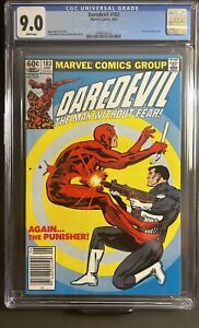 Daredevil #183 (1982) CGC 9.0 1st meeting vs Punisher Frank Miller Newsstand
