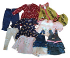 Little Girls Clothes Lot 9 Size 18 Mos Denim Dresses Fall Overalls Vtg Hawaiian