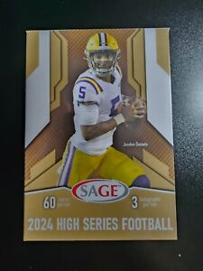 2024 Sage High Series Football Box - Sealed - 60 Cards - 3 Autos - QTY Discount