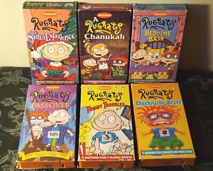 Rugrats (6 VHS Lot) Nickelodeon VTG 90s Orange Tapes Animated Cartoon TV Show
