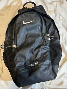 Nike Max Air Backpack Mens Black Minimalist Sport School Work Gym Casual Workout