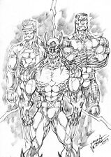 X-MEN WOLVERINE C+C 11x17 ORIGINAL ART DRAWING PINUP PAGE SKETCH MARVEL COMICS