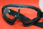 Black Motorcycle Goggles with Clear Lens  Antifog 1-2-B #7