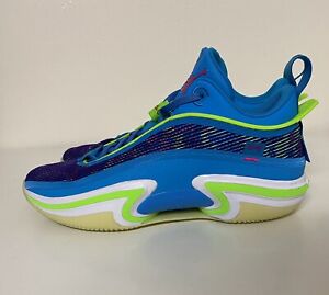 Nike Air Jordan XXXVI 36 Low Luka Doncic Mens Sz 13 Laser Blue Green DN4196-430