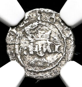 ENGLAND. Henry VIII. 1509-1547. Silver Halfpenny, S-2361, York, NGC XF Details