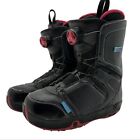 Salomon Pearl Womens 6.5 BOA Cable Snowboard Boots Black/Pink