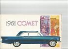  Original 1961 Mercury Comet Dealer Sales Brochure