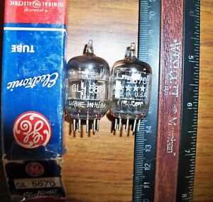 2 Strong GE 5670 Tubes - As Pictured