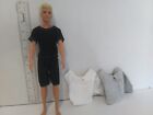 Doll Clothes Handmade to fit  Barbie Boy Ken doll -Lot 6-Shorts Tops  E63