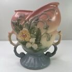 Hull Art Pottery Hand Painted Vase 4 Handle Wildflower W-5 6 ½