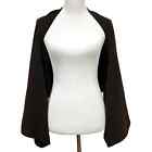 Magaschoni Cashmere Cocooning Shrug Cardigan Sweater Brown