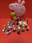 Peppa Pig and Friends Jazwares PLASTIC TOY FIGURES FIGURE LOT & CARRYING CASE