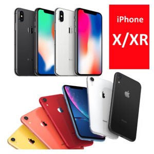 Apple iPhone X/XR 64GB 256GB Unlocked Verizon AT&T Red by SFR T-Mobile 4G