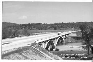 Waynesville, MO Missouri old RPPC Postcard, Big Piney Bridge, Highway 66 U.S. 66
