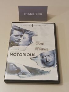 Notorious (DVD, 2008) Premiere Collection Full Frame Cary Grant Ingrid Bergman