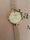 NWT KATE SPADE MEOW  CAT BLUSH LEATHER  ROSE GOLD CASE WATCH ADORABLE + UNIQUE