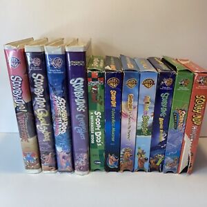 Scooby Doo VHS Movies Vintage Cartoon Network WB 90's Huge Lot Of 11 Tapes