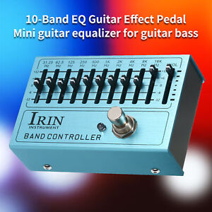 IRIN 10-Band EQ Guitar Effect Pedal Equalizer True Bypass for Guitar Bass G4Z6