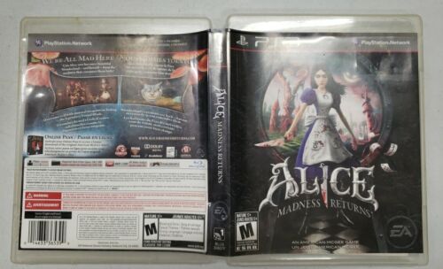 Alice: Madness Returns (Sony PlayStation 3, 2011) With Manual  Ps3