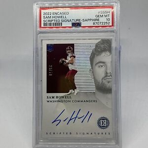 New Listing2022 Encased Scripted Signatures Sam Howell On Card Auto /99