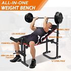Foldable Weight Bench for Home Gym,Olympic Weight Bench with Adjustable Bench