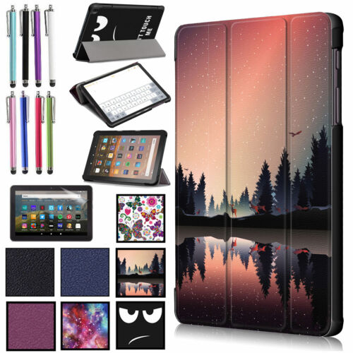 For Amazon Kindle Fire HD 8/HD 8 Plus 10th Gen 2020 Ultra Slim Case Stand Cover