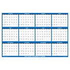 48x72 SwiftGlimpse 2024 Dry Erase Wall Calendar Planner, Huge Wall Planner, NAVY