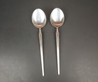 VTG MCM Chivalry Forged Stainless Steel Serving Spoons Set Of 2 8 3/4