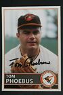 Tom Phoebus (d.2019) Signed Autographed 1968 Orioles Team Issue 3.5X5 Postcard