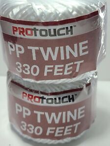 2 x pp twine String 660  feet total  polypropylene 100 grams  330 ft each roll