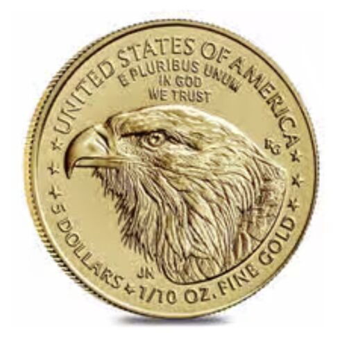 New Listing2021 Type 2 GEM BU $5 1/10 oz American Gold Eagle, UNCIRCULATED AGE