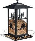 Bird Feeder for Outdoors Hanging Metal Bird Feeder with Perches,4LBs Large Bird