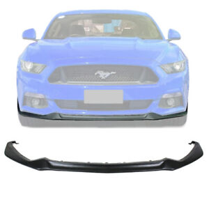 (Black PP) For 15-17 Ford Mustang GT Style Front Bumper Lip Spoiler Bodykit