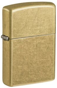 Zippo Windproof Brass Lighter With Street Brass Finish, 48267, New In Box