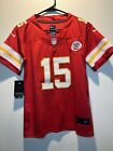 New! Youth M (10-12) Patrick Mahomes #15 Kansas City Chiefs Red Stitched Jersey