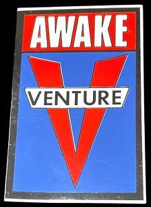 Vintage 1980’s Venture Awake Skateboard Trucks Sticker w/Purple, Red & White