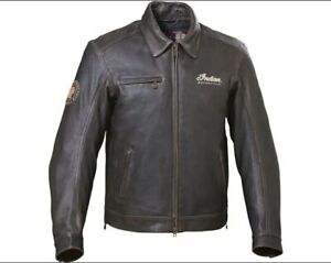 New ListingMen's New Indian Motorcycle Distressed Genuine Cowhide Leather Biker Jacket
