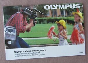 1982 Vintage Brochure OLYMPUS Video Camera Guide Features Accessories Specs