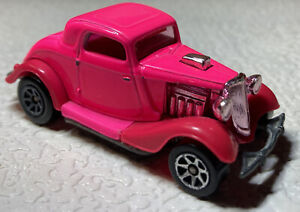1930s Ford Coupe Roadster 1979 Hotwheels Mattel Car Vintage Hot Pink