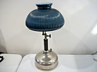 Antique/Vintage Coleman Quick-Lite Gas Lamp Light with Green Glass Shade