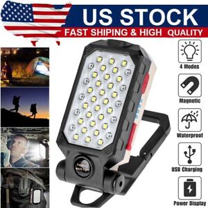LED Work Light Magnetic USB Rechargeable Portable Camping Lamp Torch Flashlight#
