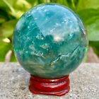 242G Natural Fluorite Quartz Sphere Crystal Energy Ball Reiki Healing Gem