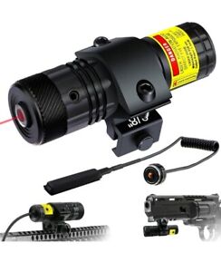 Red Dot Laser Black Compact Military Grade Adjustable Laser Sight Tactical For..